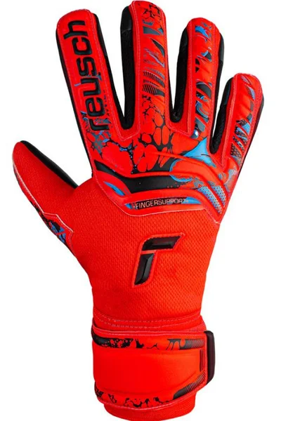 Reusch Grip Evolution M červeno-černé brankářské rukavice