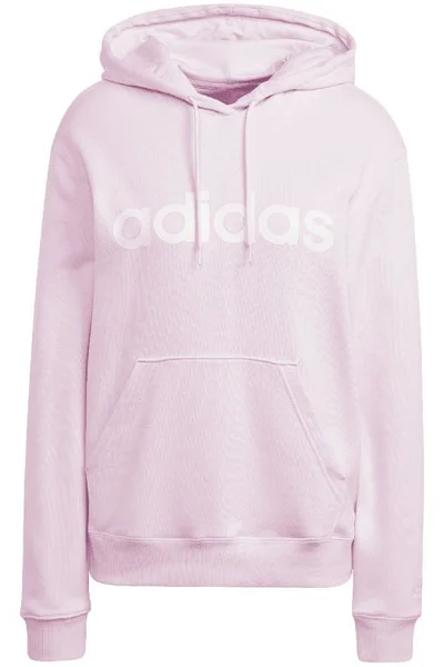 Adidas dámská růžová mikina Essentials s kapucí