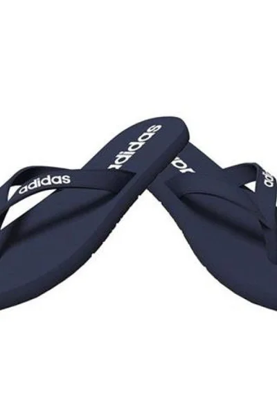 Nazouvací dětské žabky adidas Eezay v modré barvě