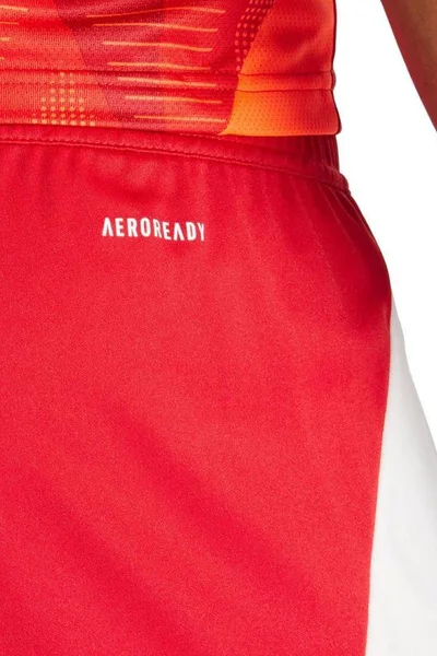 ADIDAS Tiro pánské červené šortky s technologií Aeroready