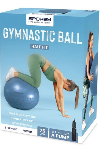 Masážní gymnastický míč Spokey Half Fit s Anti-Burst