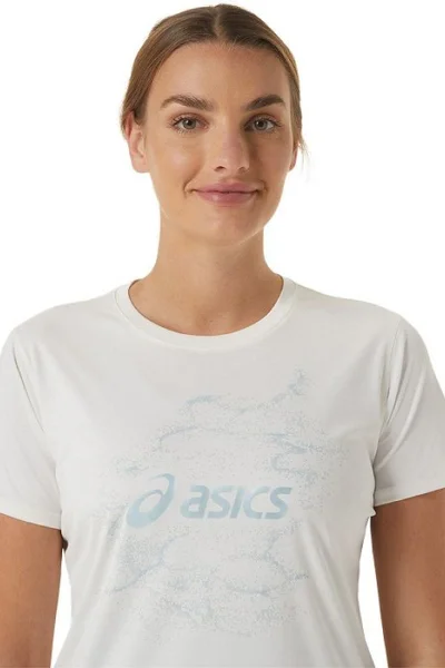 Tričko na běh Asics Nagino Graphic Run SS Top W - bílé