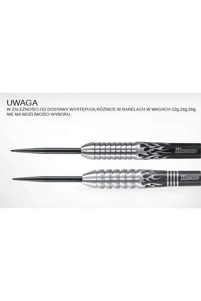 Hrací šipky Harrows Fire 90% Steeltip HS-TNK-000013097