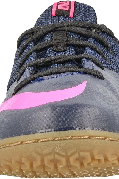 Modrorůžové dětské sálové kopačky Nike MercurialX Pro IC JR 725280-446