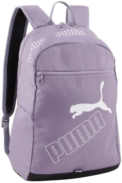 Fialový batoh Puma Phase s reflexními detaily