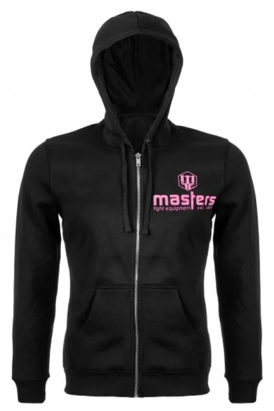 Sportovní dámská mikina Basic Fit s kapucí zip Masters černá