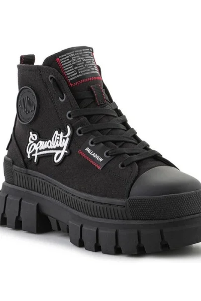 Boty Palladium Revolt Hi Patch W černé - dámská obuv