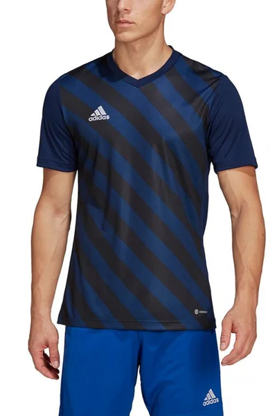 Modročerné pánské tričko Adidas Entrada 22 Graphic Jersey M HF0131