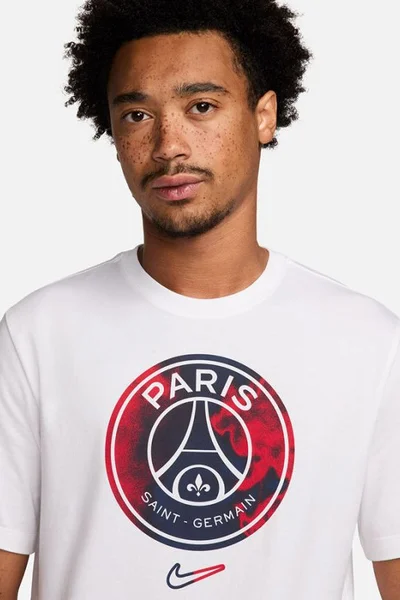 NIKE PSG Crest Tee M pánské tričko bílé s logem