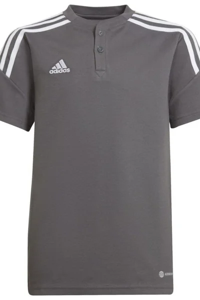 Tričko adidas Condivo Polo Jr šedé