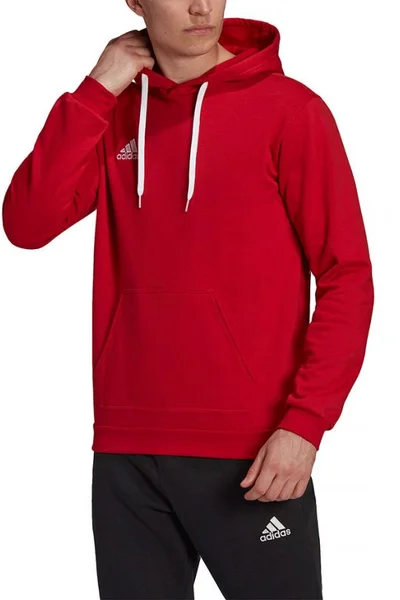 Červená pánská mikina Adidas Entrada 22 Hoody M H57514