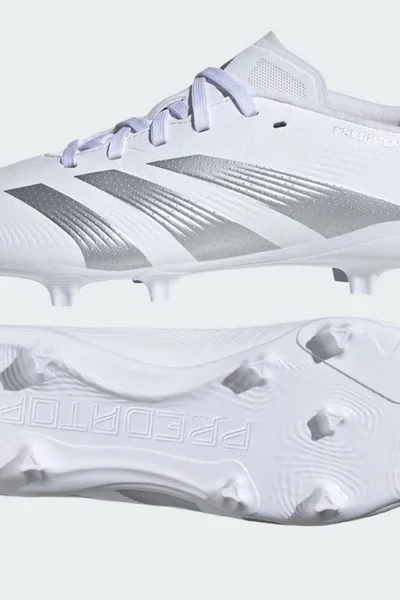 Adidas Predator Jr FG - Dětské fotbalové kopačky bílé