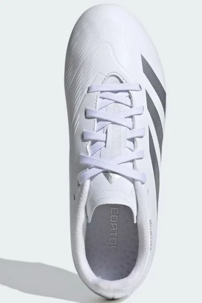 Adidas Predator Jr FG - Dětské fotbalové kopačky bílé