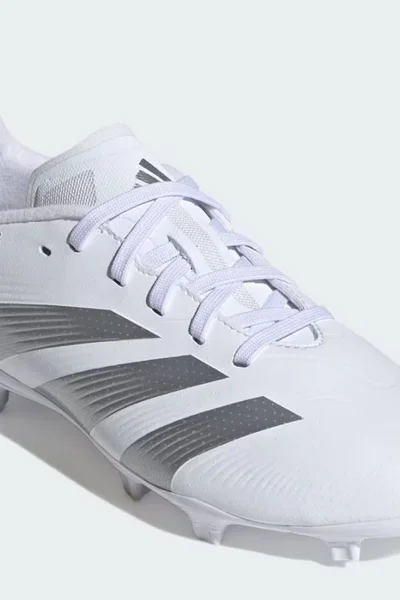 Adidas Predator Jr FG - Dětské fotbalové kopačky bílé