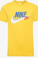 NIKE žluté dětské tričko Sportswear s krátkým rukávem