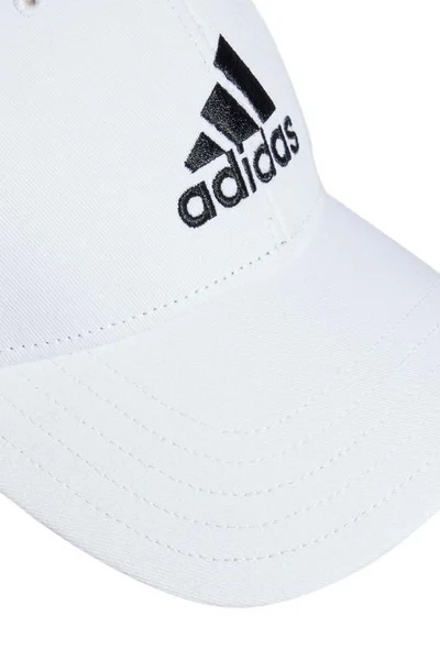 Adidas Bavlněná Baseballová Kšiltovka s Kovovou sponou Bílá