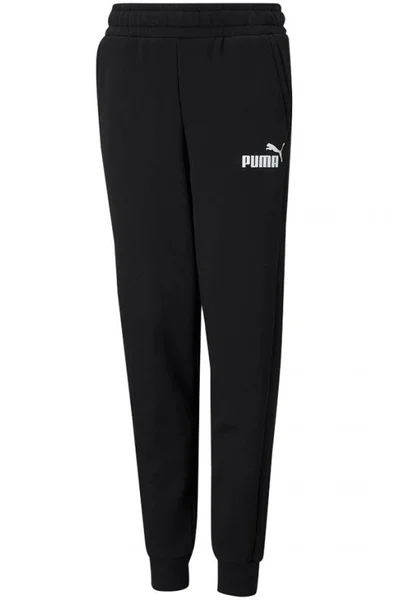Černé dětské kalhoty Puma ESS Logo Jr 586974 01