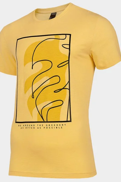 Žluté pánské tričko Outhorn M HOL22-TSM623 72S