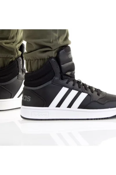 Boty adidas Hoops Mid černé - sportovní obuv