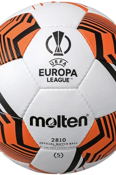 Fotbalový míč Molten UEFA Europa League – bílý a oranžový