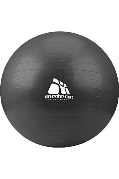 Černý gymnastický míč s pumpičkou Meteor 75 cm 31134