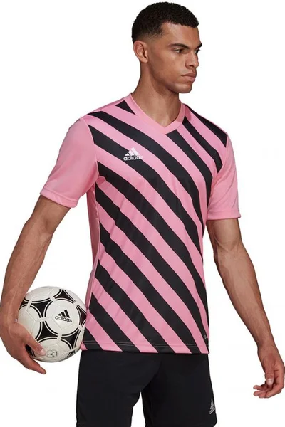 Adidas Entrada Graphic pánský fotbalový dres pink/black