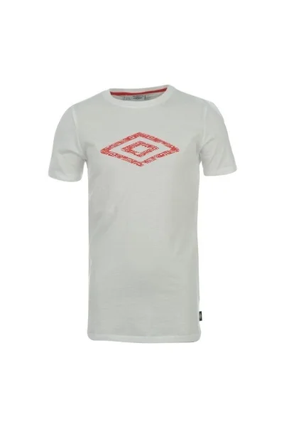 Bílé dětské tričko Umbro Cotton Logo T Shirt Boys 11-12