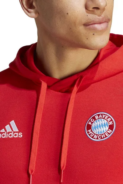 Adidas Bayern Fotbalová Mikina s Kapucí