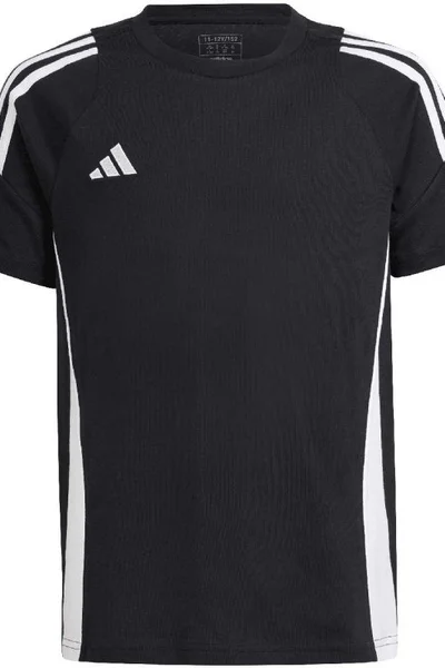 Tříčko Adidas Tiro Dětské - Krátký Rukáv - Černé/Bílé