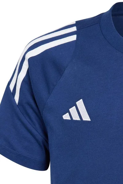 Adidas Dětské Tričko Tiro - tmavě modré - krátký rukáv