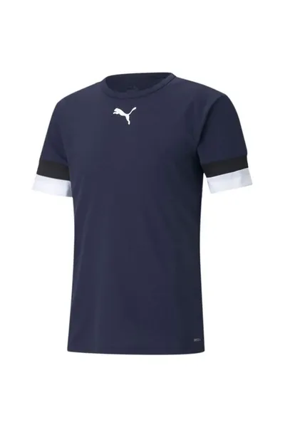 Modré pánské tričko Puma teamRISE Jersey Peacoat M 704932 06 pánské