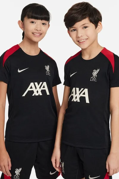 Nike Juniorské Tričko Liverpool FC Černé