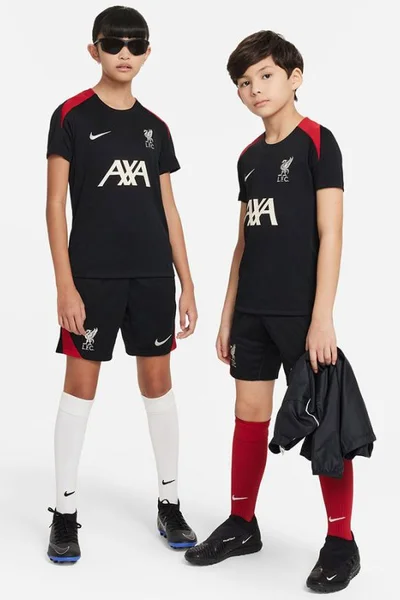 Nike Juniorské Tričko Liverpool FC Černé