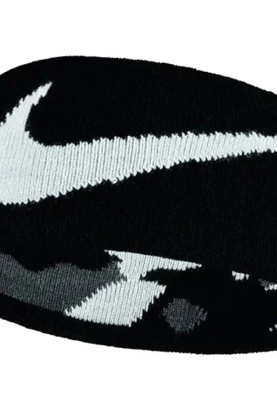 Bezešvá pletená čelenka s logem Nike M N1003591-097