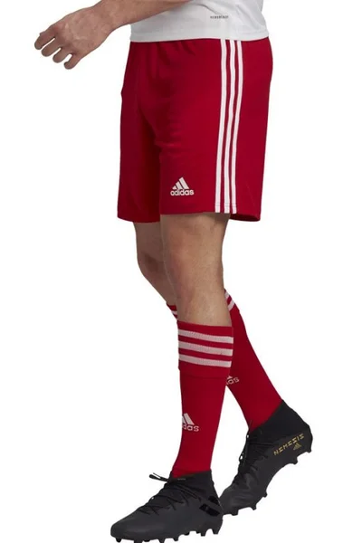 Červeno-bílé pánské šortky Adidas Squadra 21 Short M GN5771