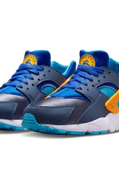 Modrooranžové juniorské boty Air Huarache Run od NIKE