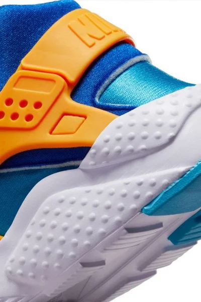 Modrooranžové juniorské boty Air Huarache Run od NIKE