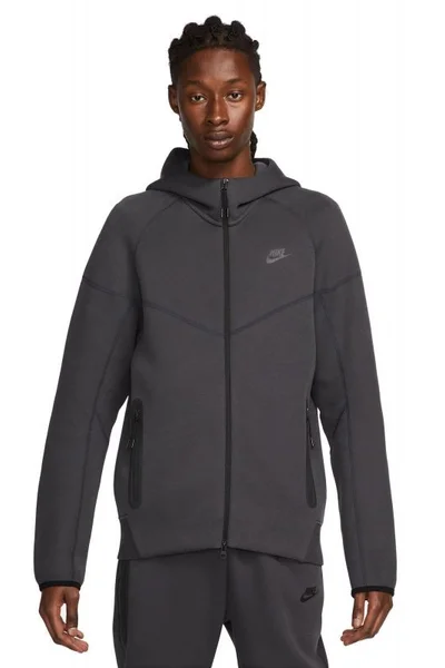 Lehká pánská mikina Nike Tech Fleece s kapucí - šedá Nike SPORTSWEAR