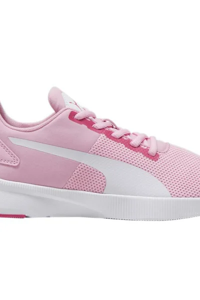 Puma Fly Jr High dětské růžové sportovní boty s antibakteriální vložkou