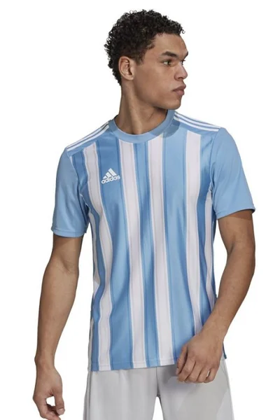 Pánské tričko bílo modré pruhované Adidas Striped 21 JSY M GN5845