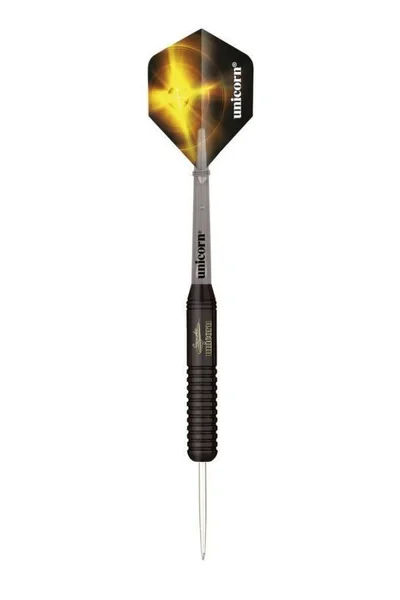 Šipky s ocelovým hrotem Unicorn Black Brass - Gary Anderson 23g:27661|25g:27662|27g:27663