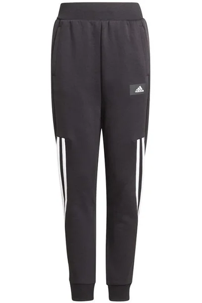 Juniorské kalhoty Adidas s elastickým pasem a kapsami