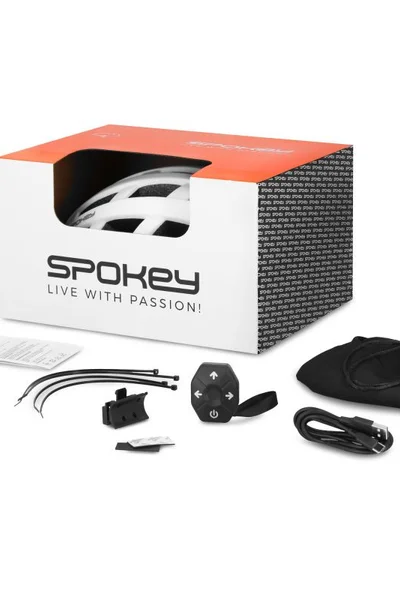 LED Cyklistická přilba Spokey Pointer Pro s USB nabíjením