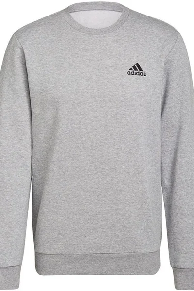 Adidas Essentials Pánská Šedá Fleece Mikina