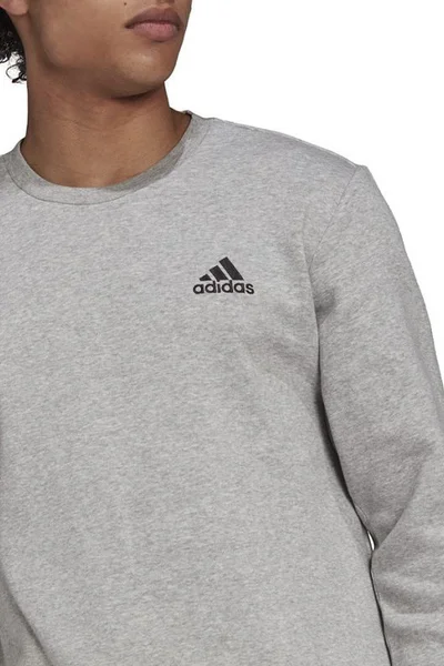 Adidas Essentials Pánská Šedá Fleece Mikina