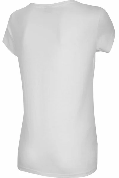 Dámské tričko WOMEN'S T-SHIRT TSD029 SS21 - 4F bílá