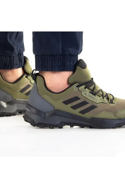 Zelené pánské trekové boty pro horskou turistiku Adidas Terrex AX4