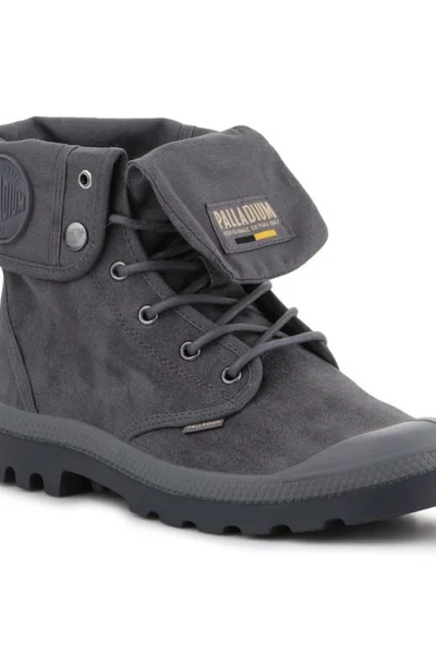 Tmavě modré šněrovací boty Palladium Pampa Baggy Wax U 77213-068-M