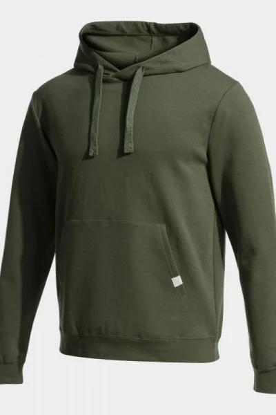 Joma pánská khaki mikina s kapucí Combi Hoodie