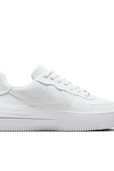 NIKE Dámské Kožené Tenisky Air Force Platform Bílá